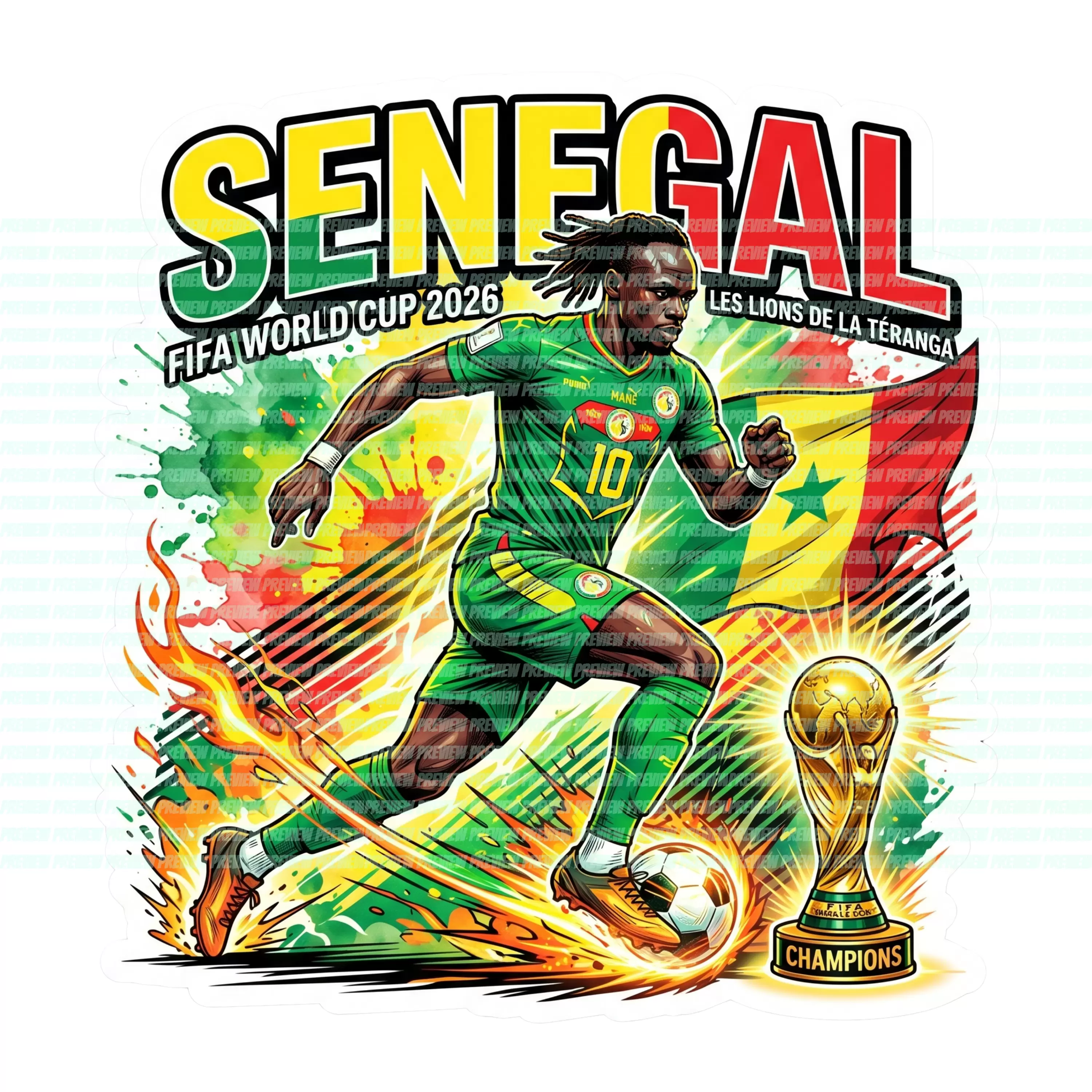Football World Cup 2026 Senegal Life Wallpaper for Android 13, 14, 15 phones like Samsung Galaxy A16