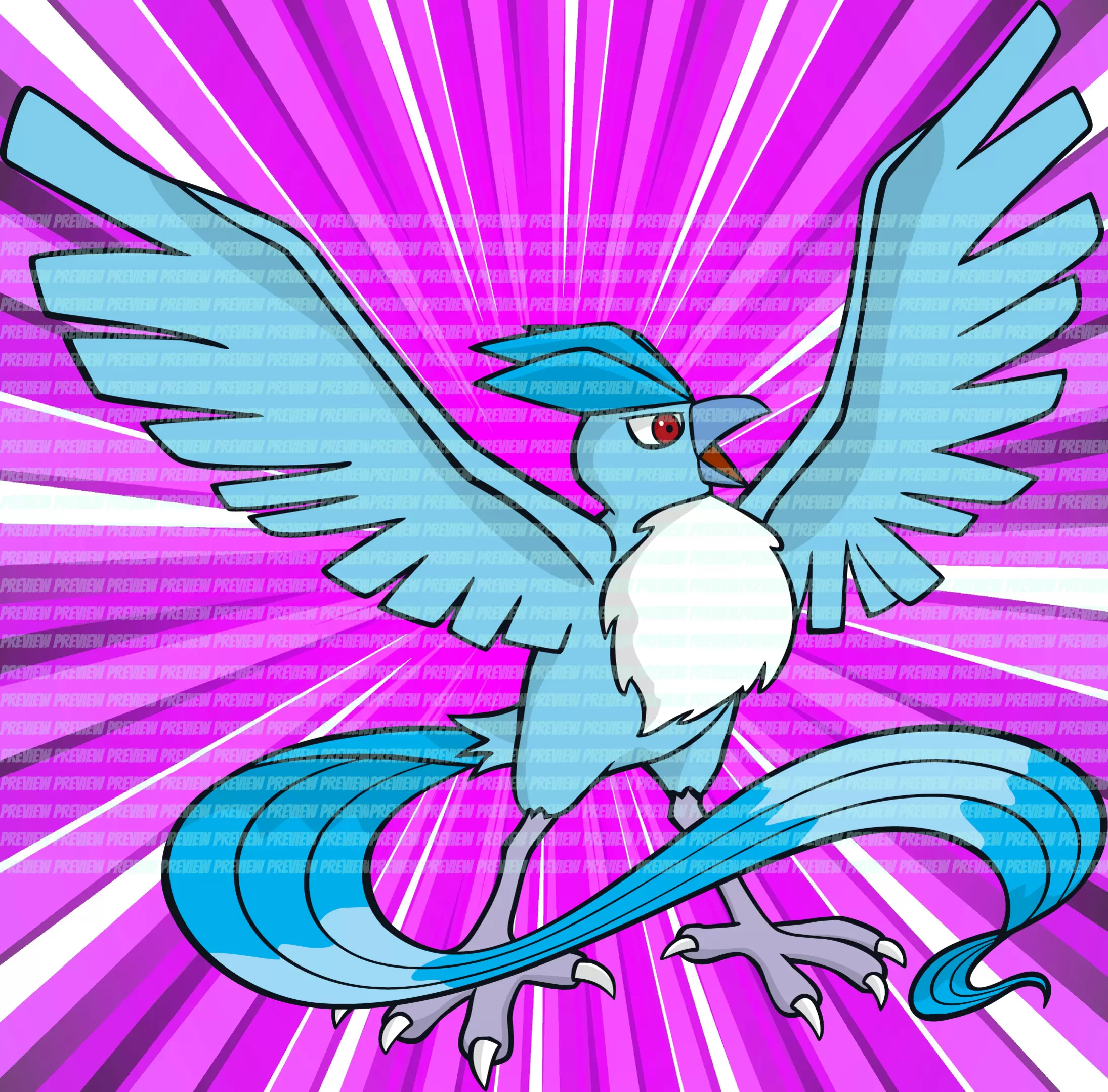 Articuno #4b84 Life Wallpaper for Android 13, 14, 15 phones like Google Pixel 9a