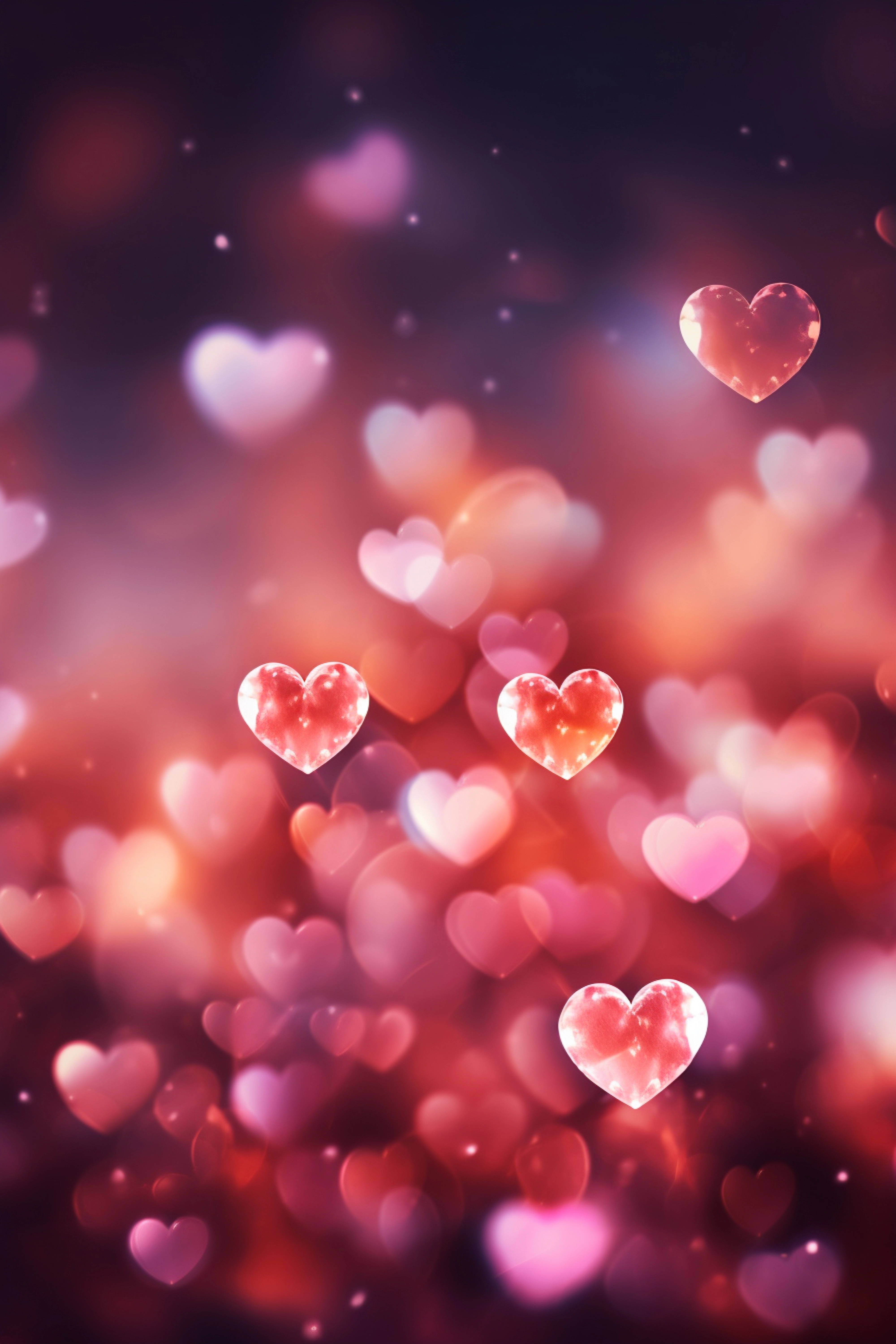 Bokeh Hearts Life Wallpaper for Android 13, 14, 15 phones like OnePlus 13R