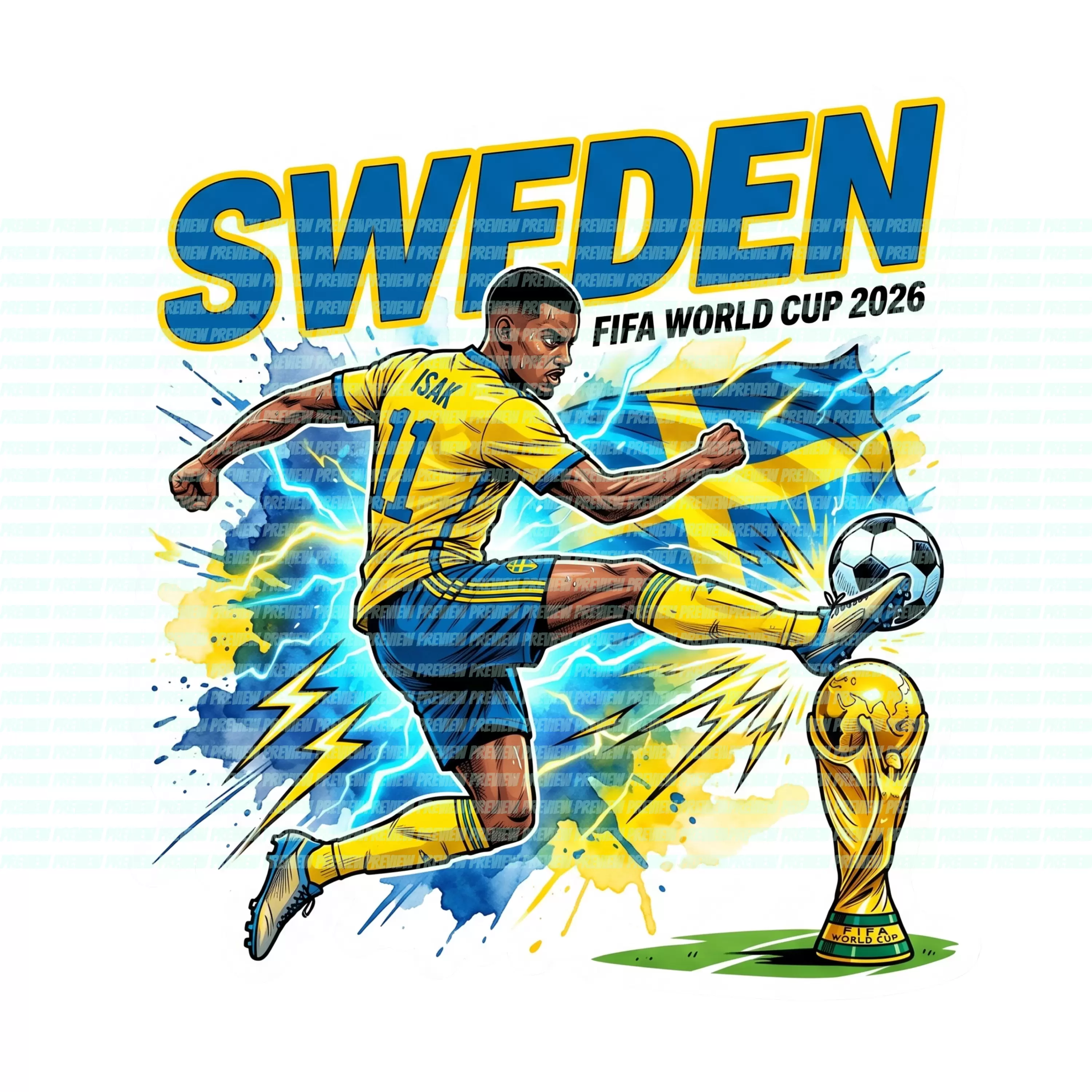 Football World Cup 2026 Sweden Life Wallpaper for Android 13, 14, 15 phones like Oppo Reno 11 Pro