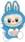Blue Labubu #3092 Life Wallpaper for Android 13, 14, 15 phones like Xiaomi Redmi 14C in low quality